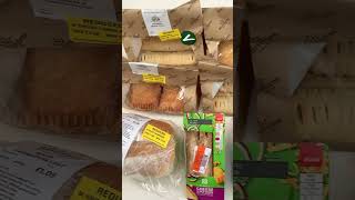 Morrisons Bakery clearance small haul, Food clearance U.K. Yellow sticker food bargains