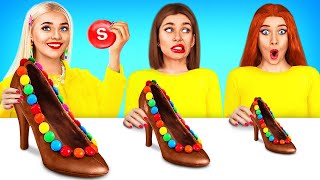 Small Vs Medium Vs Big Chocolate Food Challenge | Giant vs Tiny Food by RATATA POWER