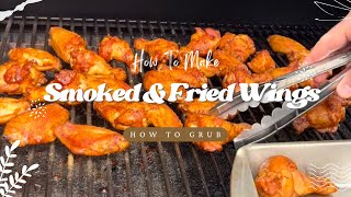 🔥HOW TO MAKE The Most Incredible Wings- Smoke & Fry Chicken Wings- Easy & Quick Recipe #easyrecipe