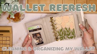 Wallet Refresh! | Emptying, Cleaning, & Organizing My Daily Wallet | 24 Year Old Budgets