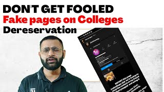 De reservation of seats and Fake pages problems | Chandigarh Colleges Admissions 2020 by DHE