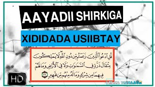 ma taqaana (AAYADA) xididada usiibtey shirkiga?|Ibrahim mohammed#wiilka_wanaaga