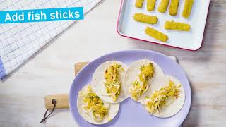 Fish Stick Tacos with PERinaise