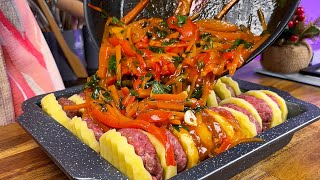 Рецепт с говяжьим фаршем удивит каждого! Сочный, ароматный, вкусный!