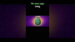 We open eggs. (legends)???