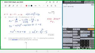 Mathematics The Easy Way High Grade Class CSEC January 2024 Paper 2 Solution Question 8