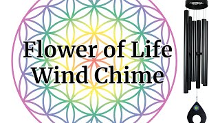 Theta Chimes Large Flower of Life Wind Chime