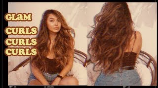 Shit Glam Curls Tutorial // How I curl my Hair | Big waves | Michelle Danzinger