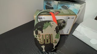 🆕 JBL Clip 5, IP67, Bluetooth, Auracast, camouflage, 7W, 12 h autonomie💥Unboxing