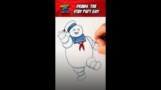 Watch Sketch-e draw the Stay Puft Marshmallow guy from Ghostbusters #Short