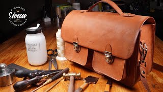 [가죽공예]2포켓 사첼백 : [leather craft]making a two pocket satchel bag