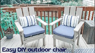 DIY Outdoor Chair // How to Build // Easy DIY Patio Chair under $60