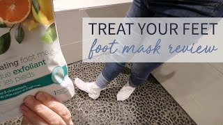 Shoppers Life Exfoliating Foot Mask Review & Demo