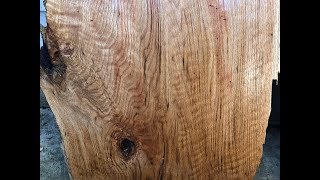 Woodmaster planer 725 video: oak slabs with figure