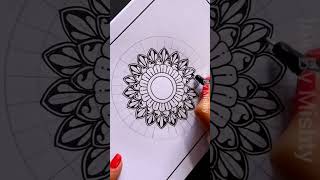 Mandala drawing | mandala art for beginners | mandala art | shorts