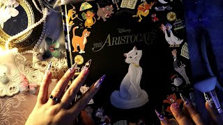 ASMR Book Sounds for Sleep ✨ Page Turning & Tracing with Long Nails 🎀Disney The Aristocats 💋 Whisper