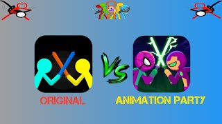 SUPREME DUELIST STICKMAN 🇻🇳 ORIGINAL VS ANIMATION PARTY 🇧🇷 #stickman #shorts #animation @alanbecker