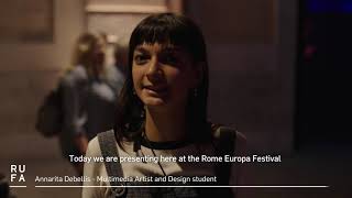 I designer e artisti RUFA al Roma Europa Festival