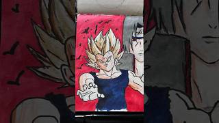 itachi uchiha vs gohan drawing 😱✨|| anime drawing || naruto & draganboll || #animedrawing #anime