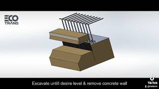 Sheet Pile with Tie Back Retaining Wall  (Sales@ecotrans.com.my)