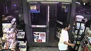 Thief caught on video stealing rack of lottery tickets