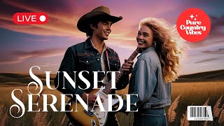 🔴Sunset Serenade |Pure Country Vibes | LIVE ▶️