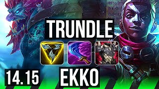 TRUNDLE vs EKKO (JGL) | 12/3/17, 31k DMG | EUW Master | 14.15