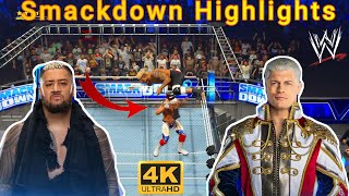 Solo Sikoa vs Cody Rhodes full match | Cody Rhodes vs. Solo Sikoa in WWE Smackdown HIGHLIGHTS!