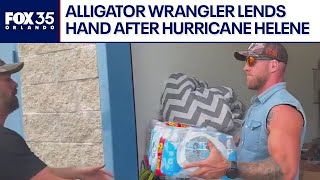 Alligator wrangler helping Hurricane Helene victims