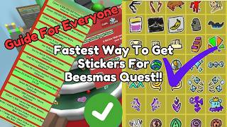 Fastest Way To Get Stickers For Beesmas Quest In Bee Swarm (Roblox)