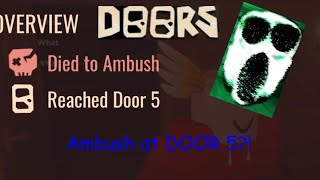 AMBUSH AT DOOR 5!? | Roblox Doors