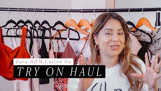 NEW IN ZARA AND H&M TRY ON HAUL | Spring/Summer - Valentina Arjona