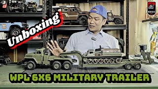 WPL MILITARY TRAILER UNBOXING