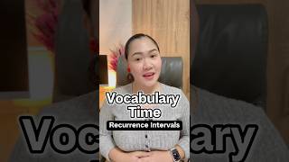 Vocabulary Time: Recurrence Intervals ⏰ #vocabulary #shorts #aubreybermudez