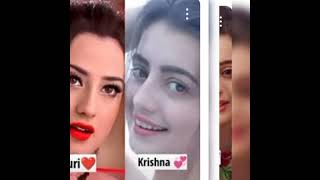 khishna♥️🆚Gauri beautiful actress 😍###dangal TV#youtubeshorts #trending  💜