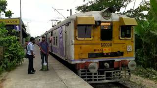 Old model EMU train on Barasat Hasnabad branch line