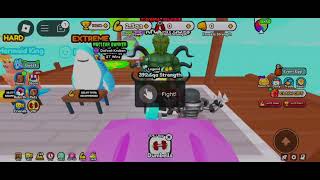 Roblox Arm wrestling simulator I gave my best pet to the initial account!