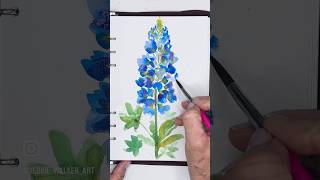 Watercolor Bluebonnets; Step-by-Step Tutorial for Beginners FUN & EASY💙