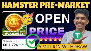 Hamster Kombat mining new update | Pre-market Open Price $0.1927🥳 | Hamster coin withdrawal process