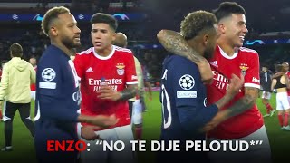 El picante y divertido cruce entre Neymar y Enzo Fernández 😡😆