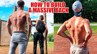 TOP EXERCISES TO BUILD A MASSIVE BACK WITHOUT STEROIDS (HOME WORKOUT)