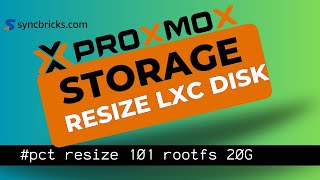 RESIZE  Proxmox LXC Disk - simple way to increase disk size