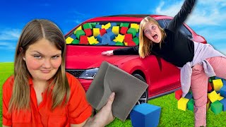 We FiLLED Our SiSTER'S Car with Foam!