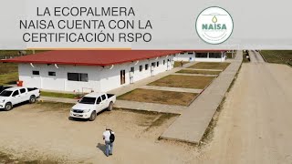 La ecopalmera NAISA cuenta con la certificación RSPO