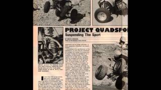 3wheeling Magazine 285 Suzuki Quadsport Build. 1985