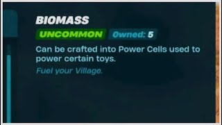 How to make Biomass in Lego Fortnite