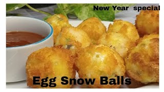 How to make easy and delicious  egg snow  balls ❤️