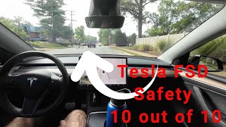 Tesla FSD v12.5.1.3 - Safety 10 out of 10