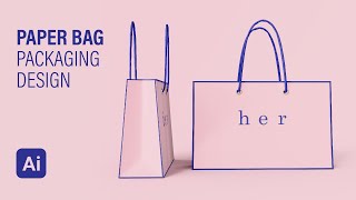 How to Paper Bag deign in Adobe Illustrator CC