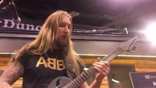 Ola Englund up close and personal live at NAMM 2019